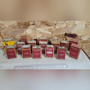 Vintage Schilling Spice Tin Collection